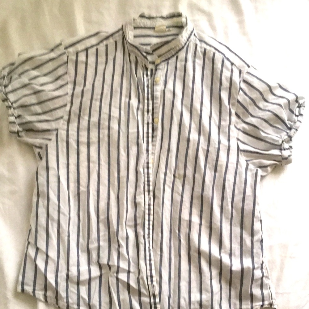 Gap Buttoned Striped Blouse | Size Medium